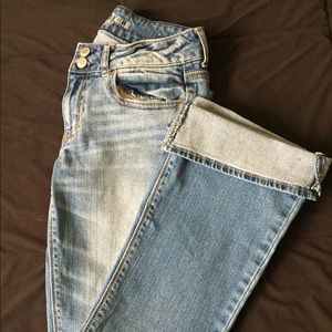 Blue American Eagle Flare Jeans (Long)